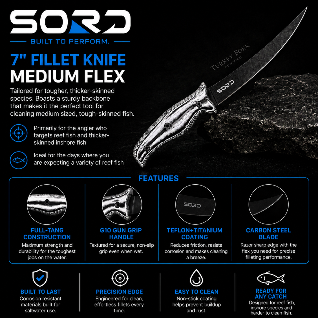 7" FILLET KNIFE - MEDIUM FLEX