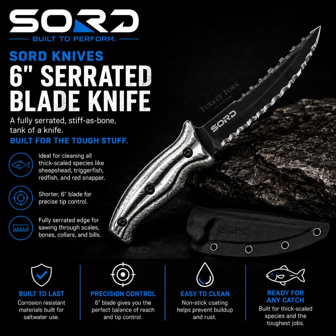 6" SERRATED BLADE