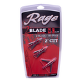 RAGE 2-BLADE NC CHISEL TIP BROADHEADS